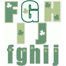 nested st. patrick's day alphabet