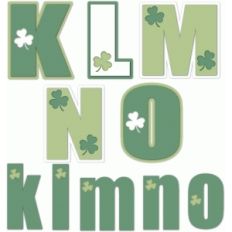 nested st. patrick's day alphabet
