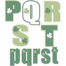 nested st. patrick's day alphabet