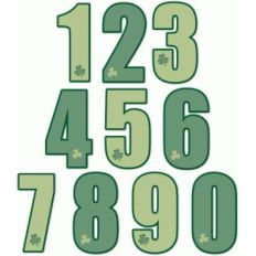 nested st. patrick's day numbers 1-0