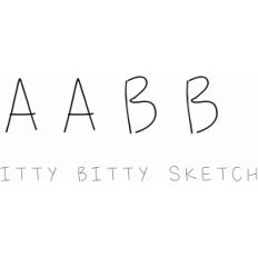 itty bitty sketch font