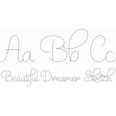 beautiful dreamer sketch font
