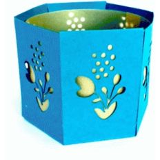 flower with buds tea light holder