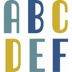 art deco alphabet a-f