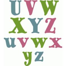cute handwritten block alpha u-z