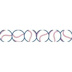 12in  baseball border