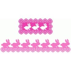 doily bunny border set