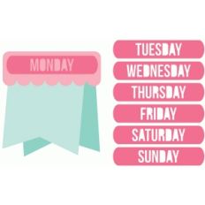 days of the week page flags