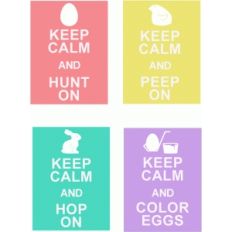 keep calm easter 3" x 4" pocket cards