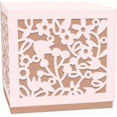 floral filigree lidded gift or favor box