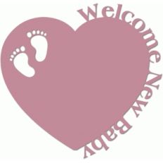 welcome new baby heart