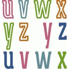 good for everything alpha - lowercase u-z