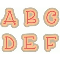 a-f monograms