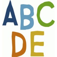 poster title alphabet a-e