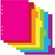 a5 6 ring planner 6 tab dividers