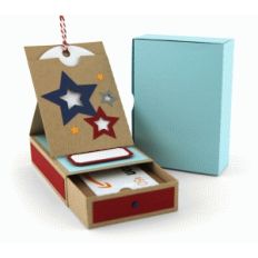star gift card box with pocket easel card