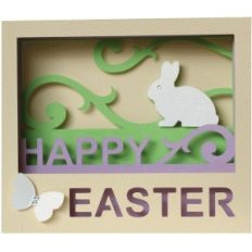 5x7 happy easter shadow box card
