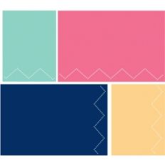 stitching chevron edge journaling cards
