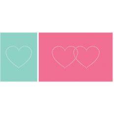 stitching heart journaling cards