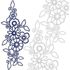 1 piece floral border