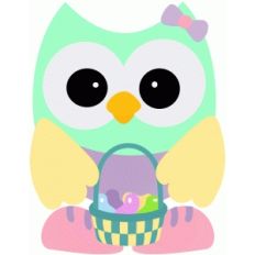 easter owl w basket