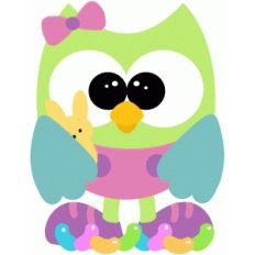 easter owl w bunny candy