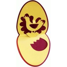 easter chick popup card