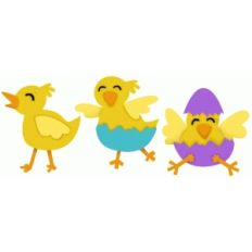 easter chick line-up