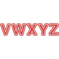 block monograms v-z