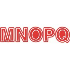 block monogram m-q