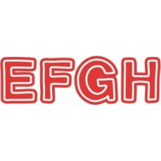 block monogram e-h