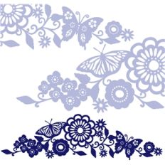 1 piece spring border