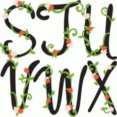 flower garden letters