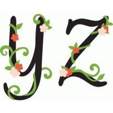 flower garden letters