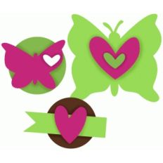 butterflies and hearts