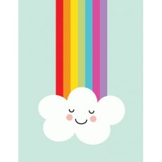 cascading rainbow a2 card front