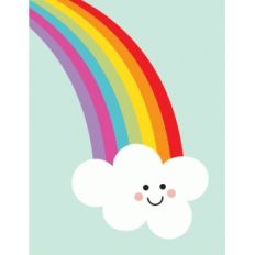 curvy rainbow a2 card front