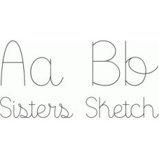sisters sketch font