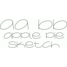 apple pie sketch font
