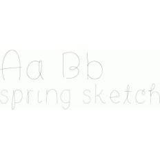 spring sketch font