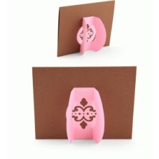 decorative circle easel for back of card