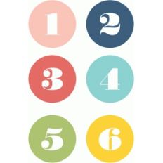 1-6 circles
