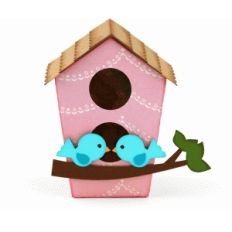 3d two-story birdhouse