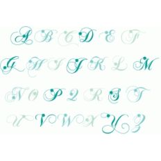clover fancy monogram alphabet
