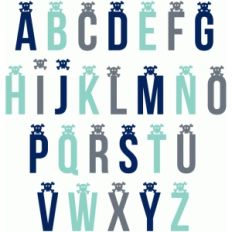 skull and crossbones pirate alphabet