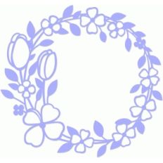 spring flower wreath