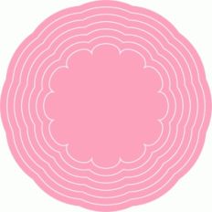 nested scalloped shape
