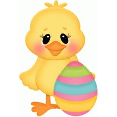 easter chick w egg