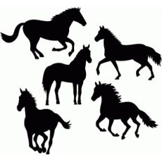 horses set