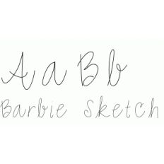 barbie sketch font